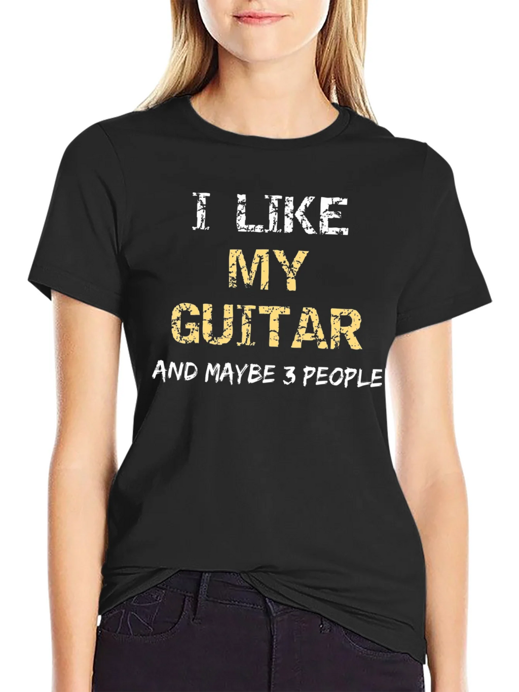 I Like My Guitar T-Shirt - Musician Humor Tee product image 5