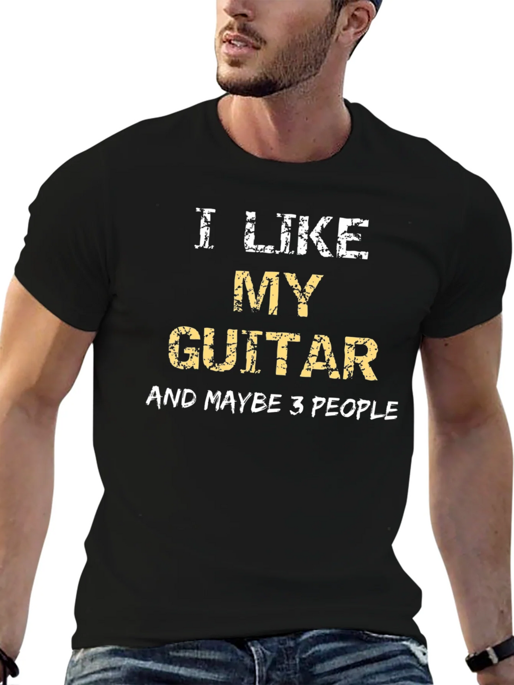 I Like My Guitar T-Shirt - Musician Humor Tee product image 9