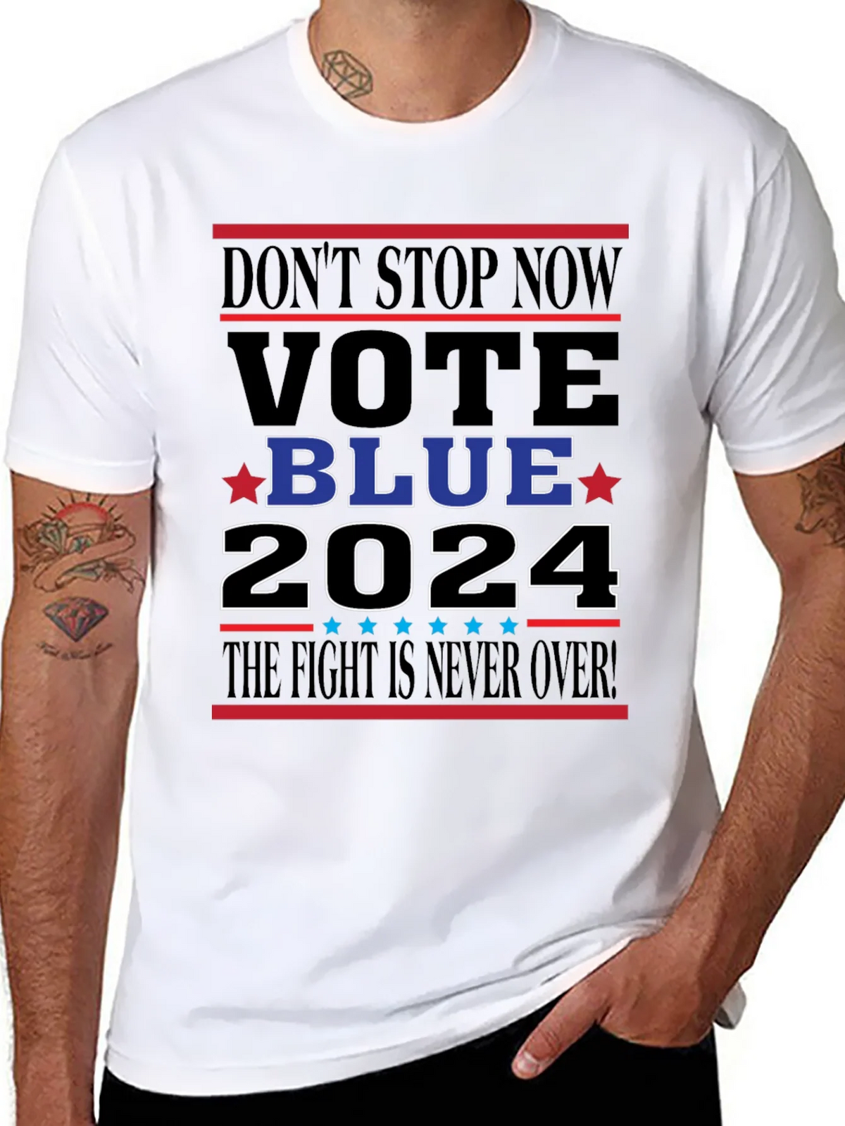 Vote Blue 2024 Graphic Tee product image 10
