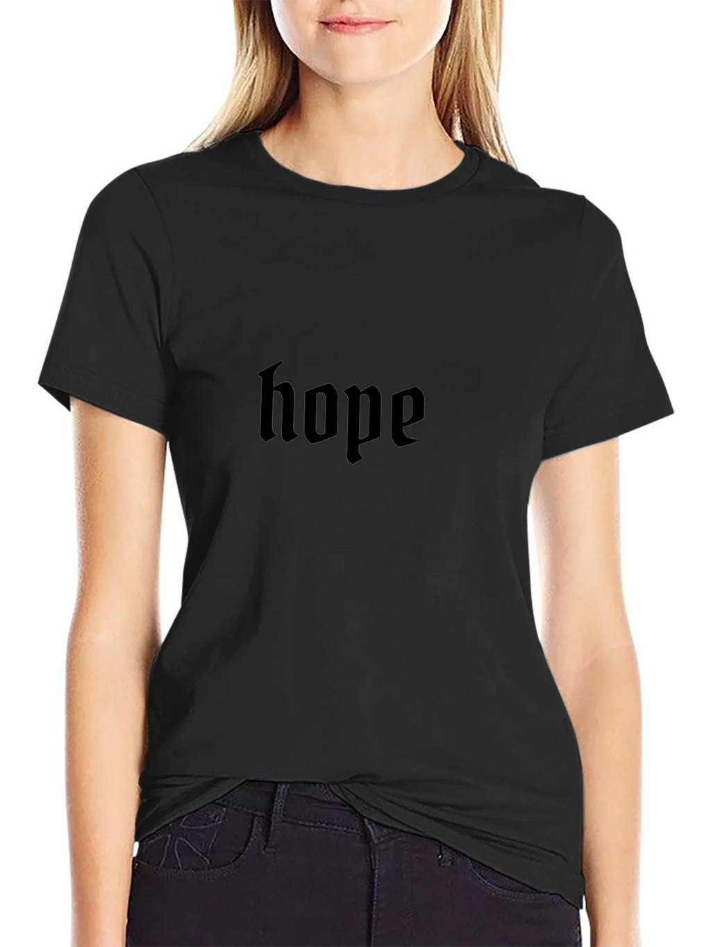 Hope Gothic T-Shirt - Premium Black Cotton Tee product image 5