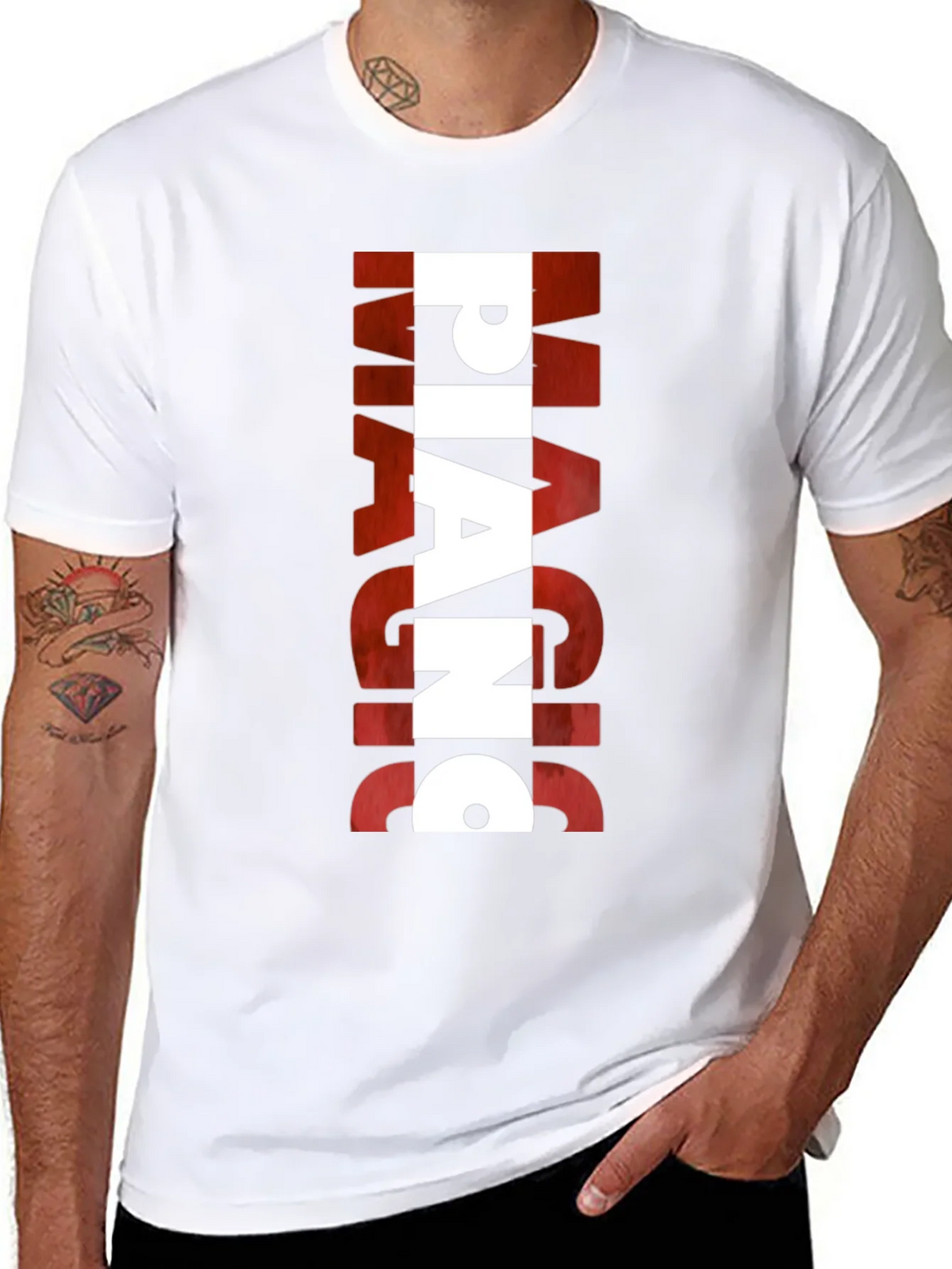Magic Piano Mens Black Graphic T-Shirt product image 10