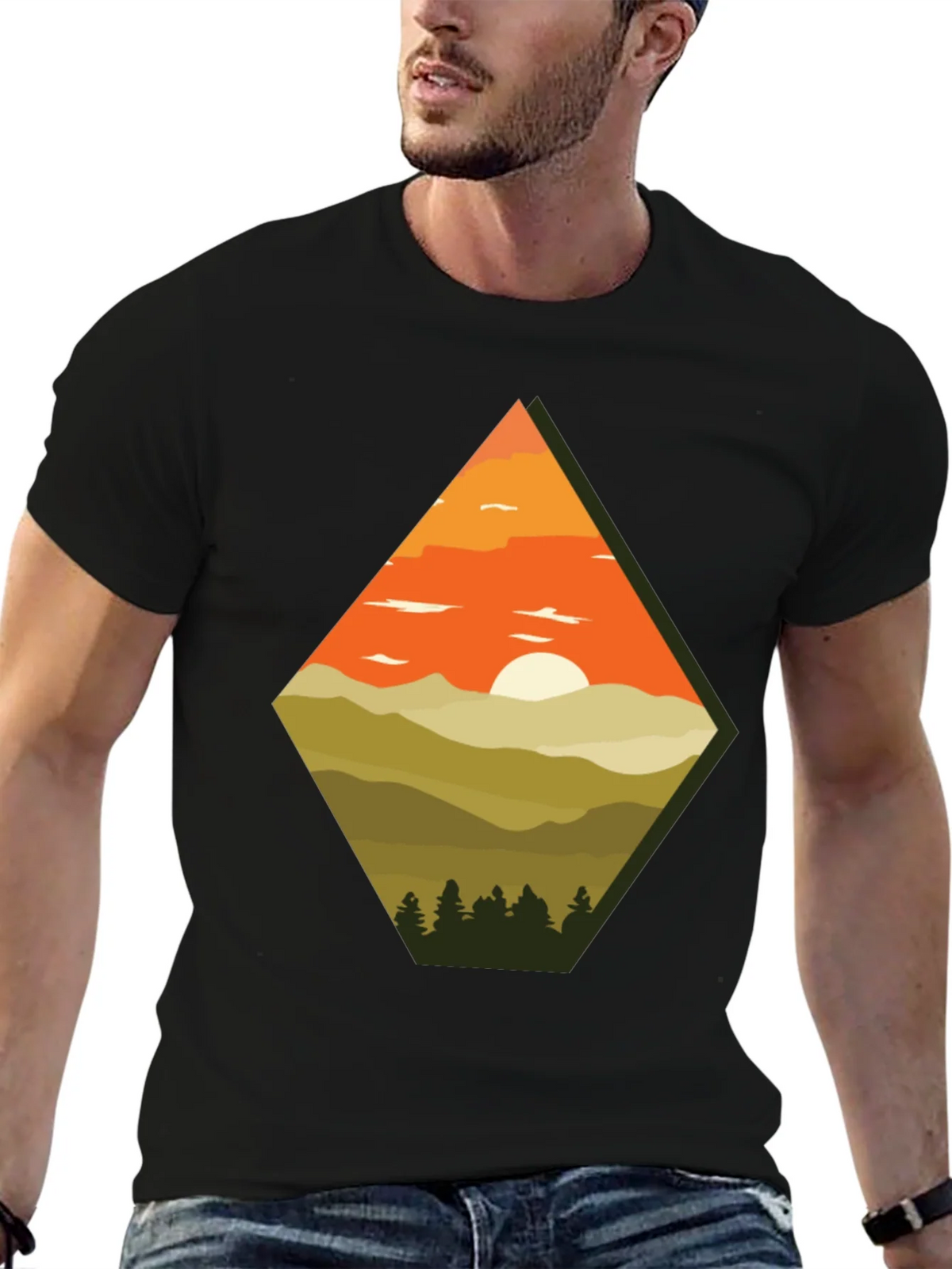 Mountain Sunset Graphic Tee product image 9