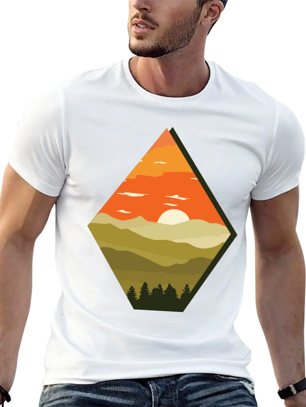 Mountain Sunset Graphic Tee product image 4
