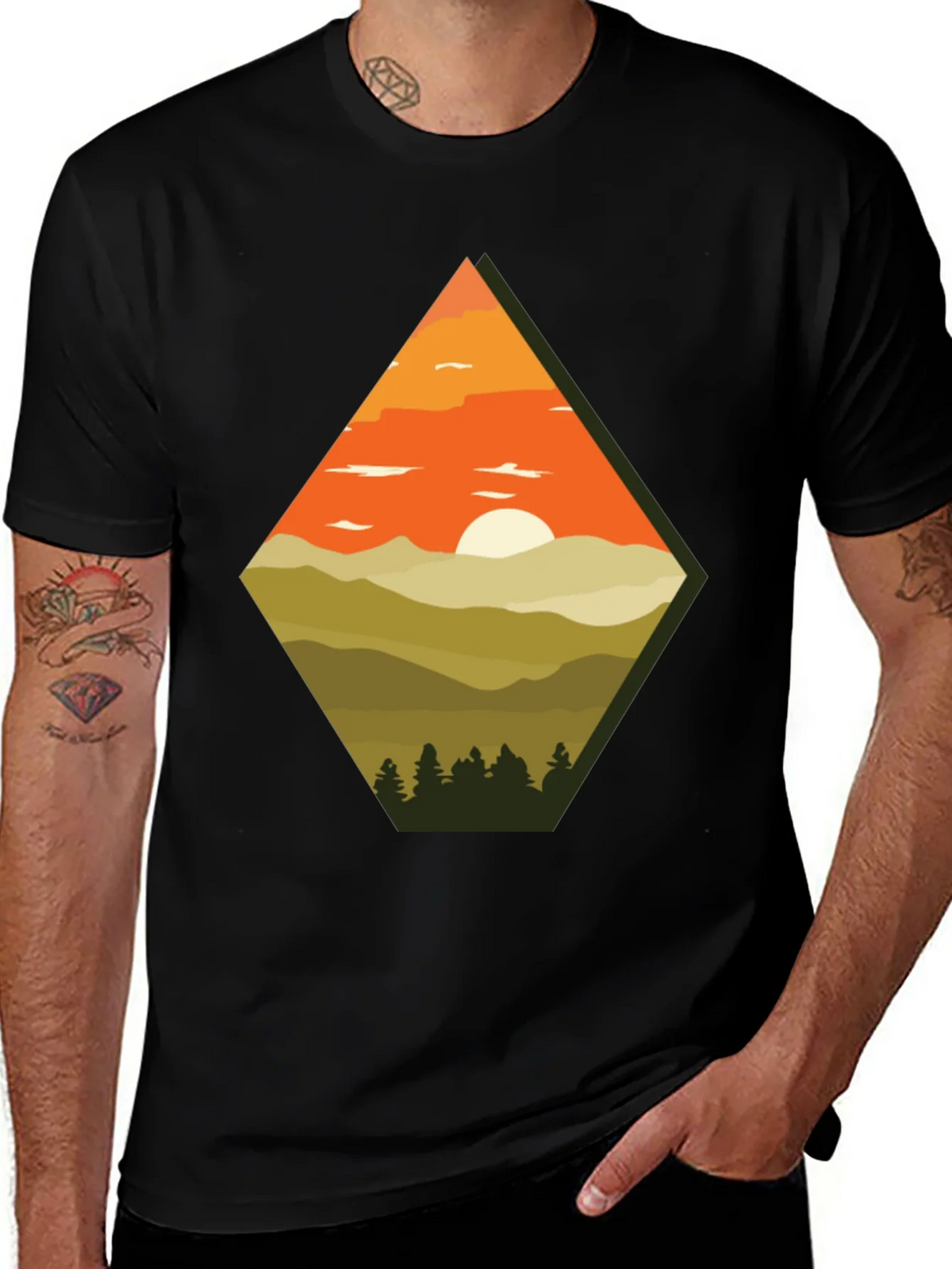Mountain Sunset Graphic Tee product image 1