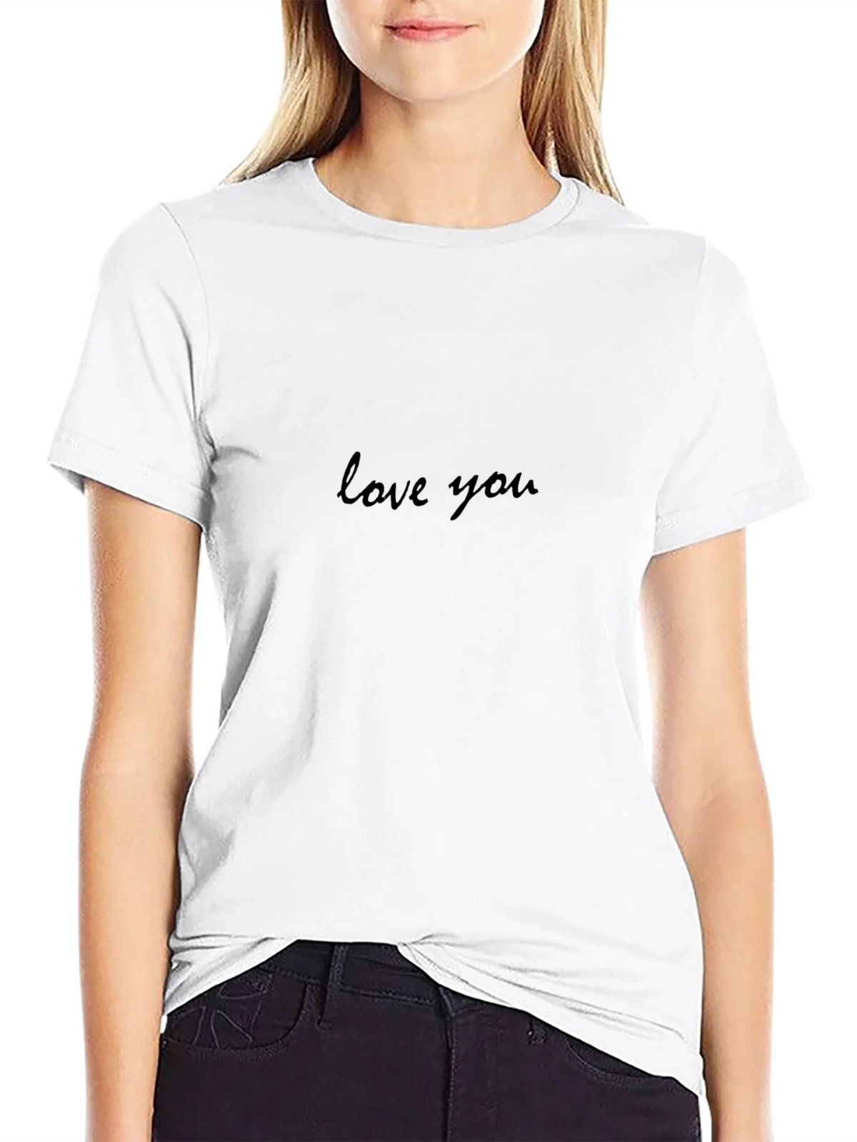 Love You - Stylish Black T-Shirt product image 11