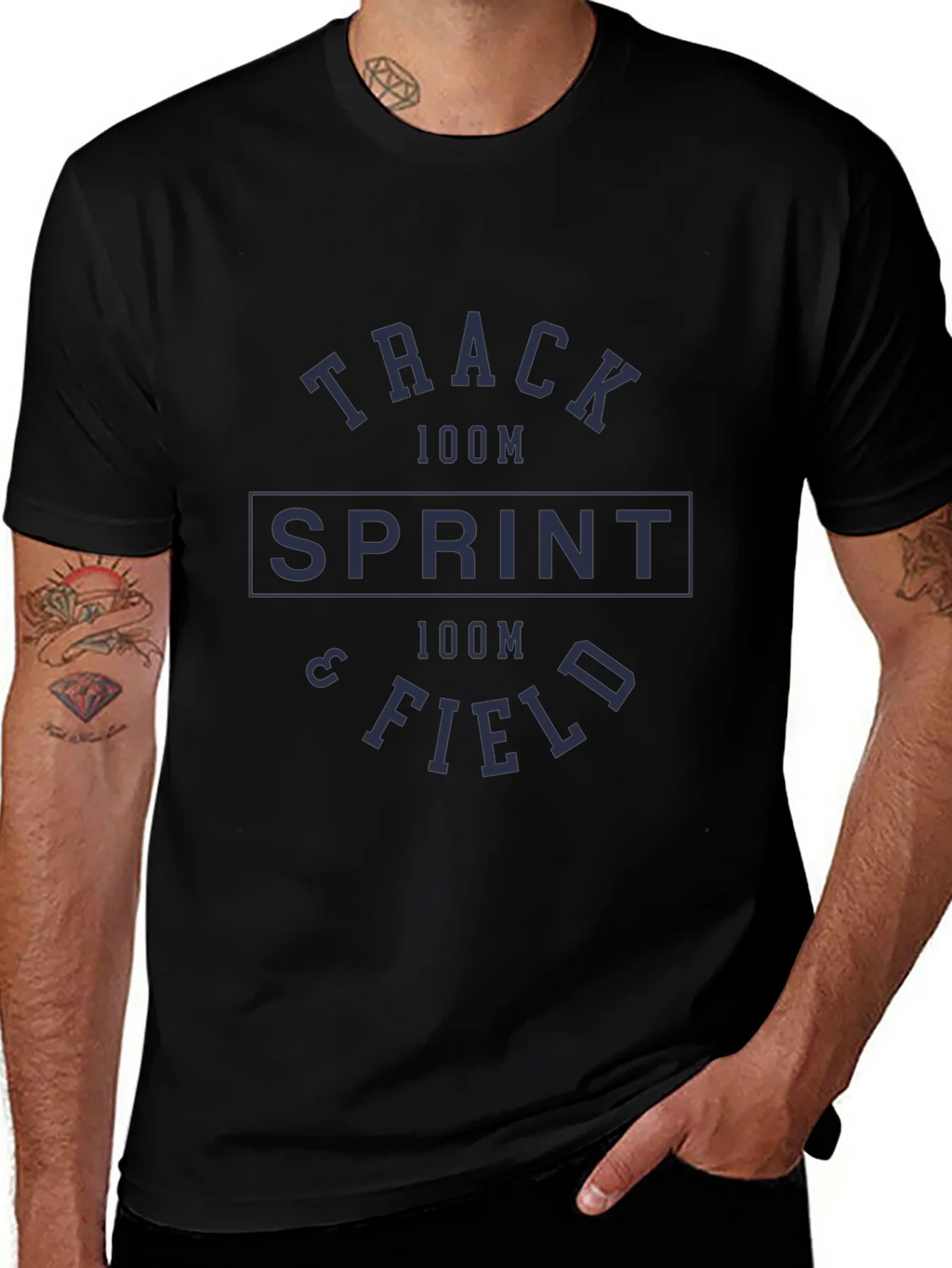 Track & Field Sprint Graphic Tee - Athletic Style product image 1