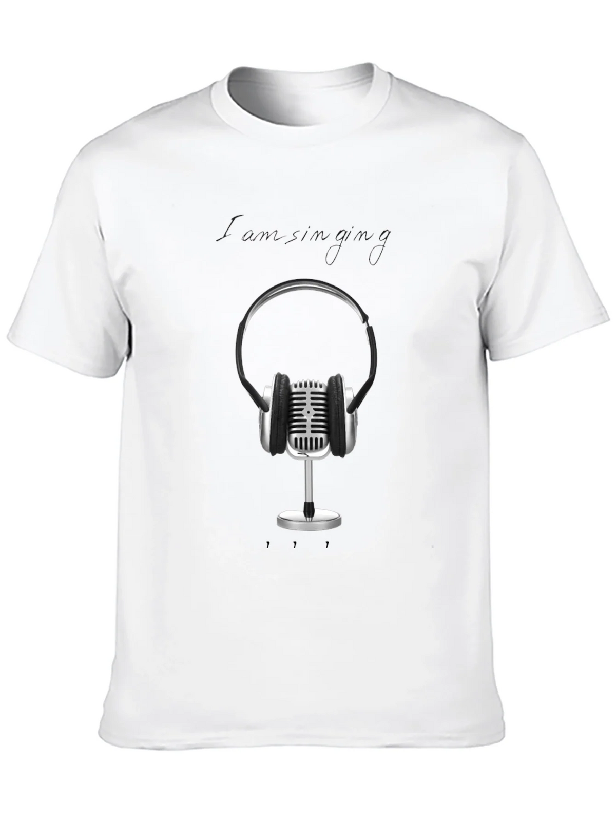Retro Microphone & Headphones Graphic Tee - Black product image 12