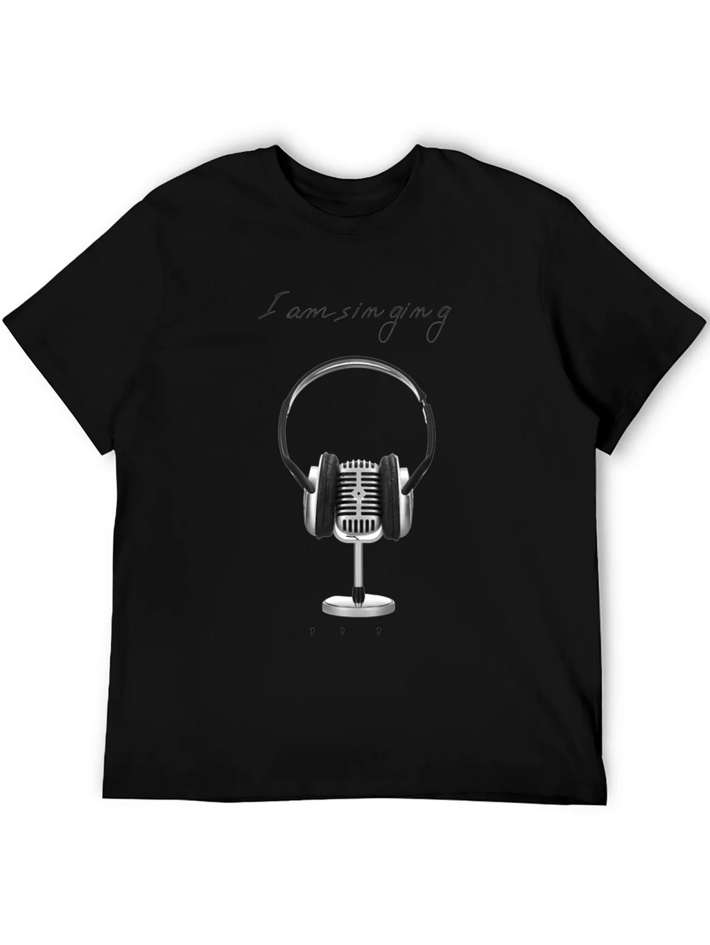 Retro Microphone & Headphones Graphic Tee - Black product image 8
