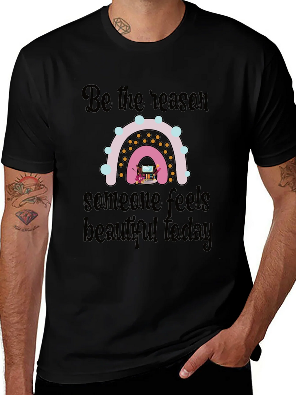Be the Reason Rainbow Graphic T-Shirt product image 1