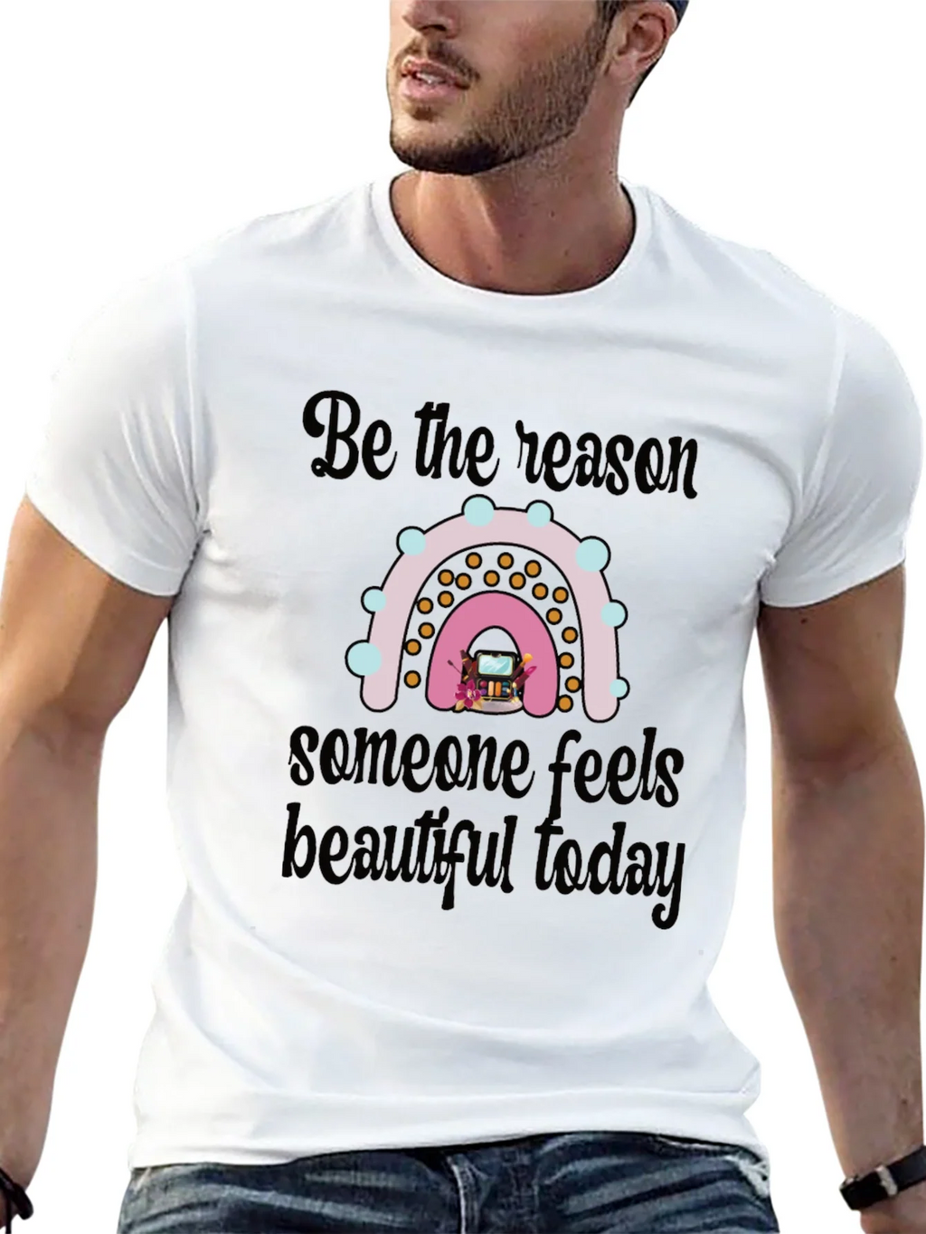 Be the Reason Rainbow Graphic T-Shirt product image 4