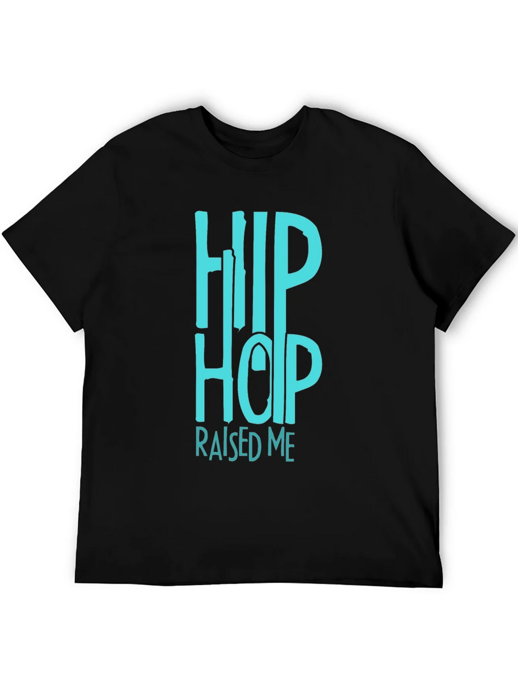 Hip Hop Raised Me Graphic Tee - Black Casual T-Shirt product image 8