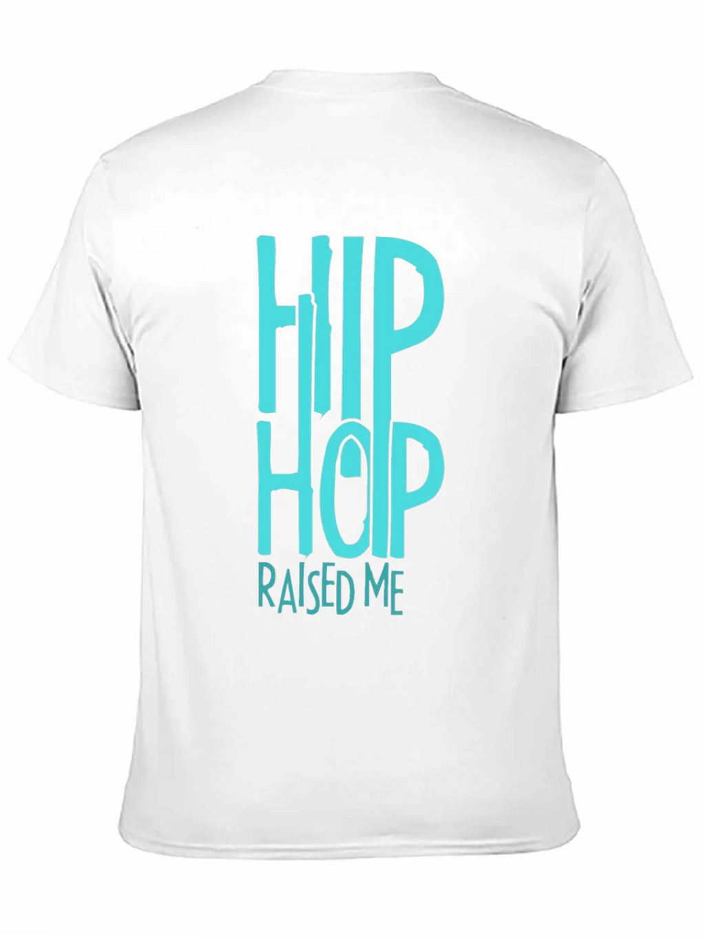 Hip Hop Raised Me Graphic Tee - Black Casual T-Shirt product image 2