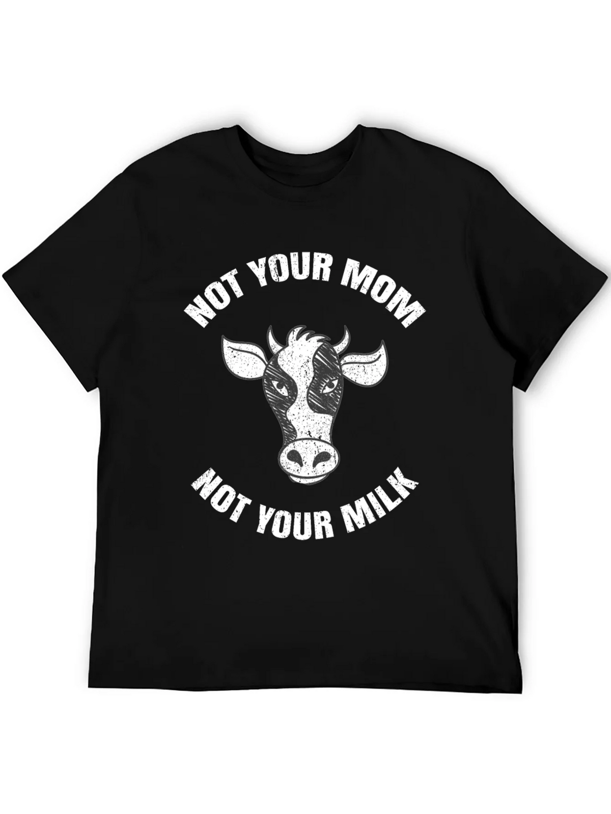 Not Your Mom Milk Black T-Shirt Vegan product image 8