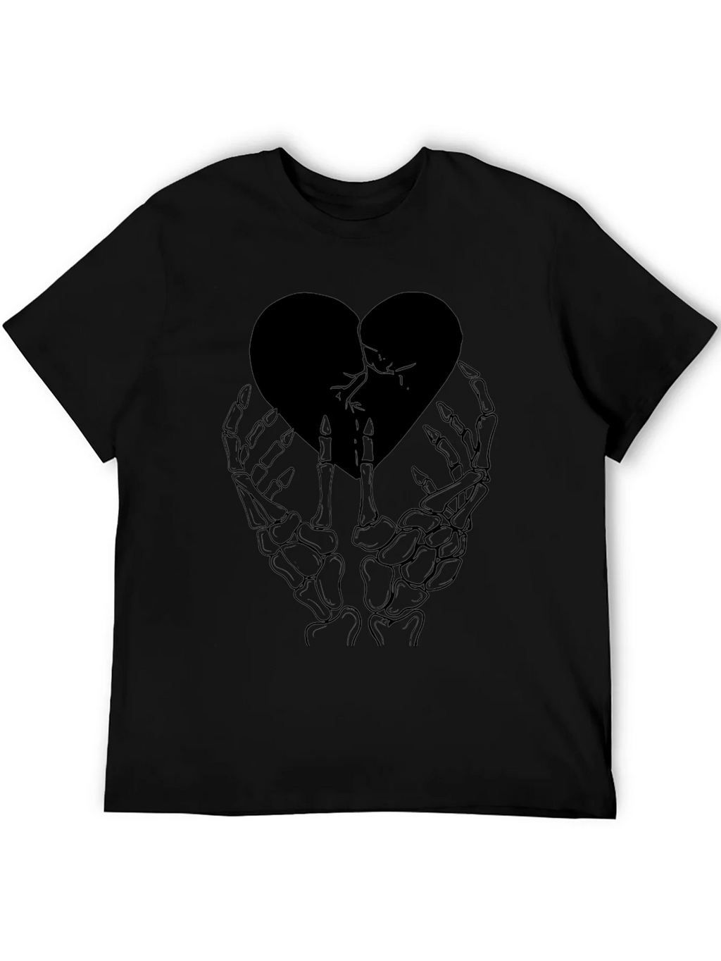 Broken Heart Skeleton Hand Graphic Tee product image 8