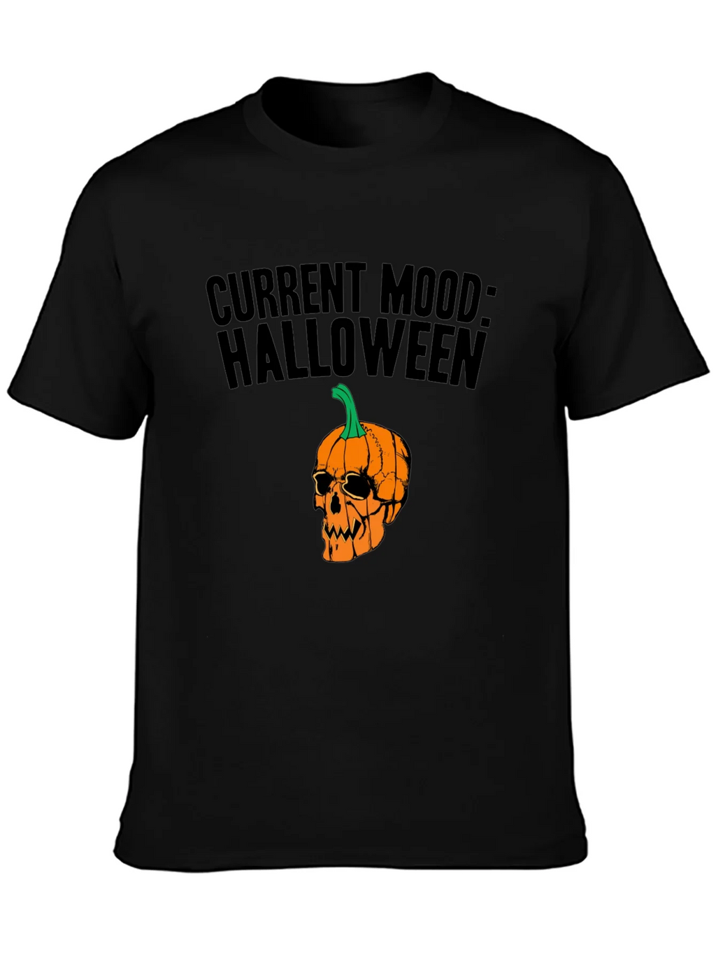 Halloween Mood Graphic Tee - Black Unisex T-Shirt product image 6