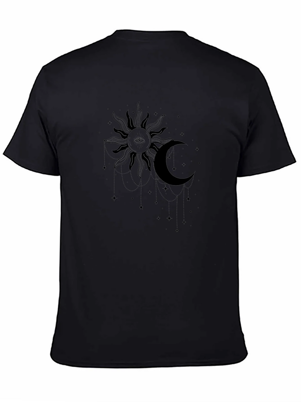 Celestial Sun and Moon Graphic Tee - Black product image 7