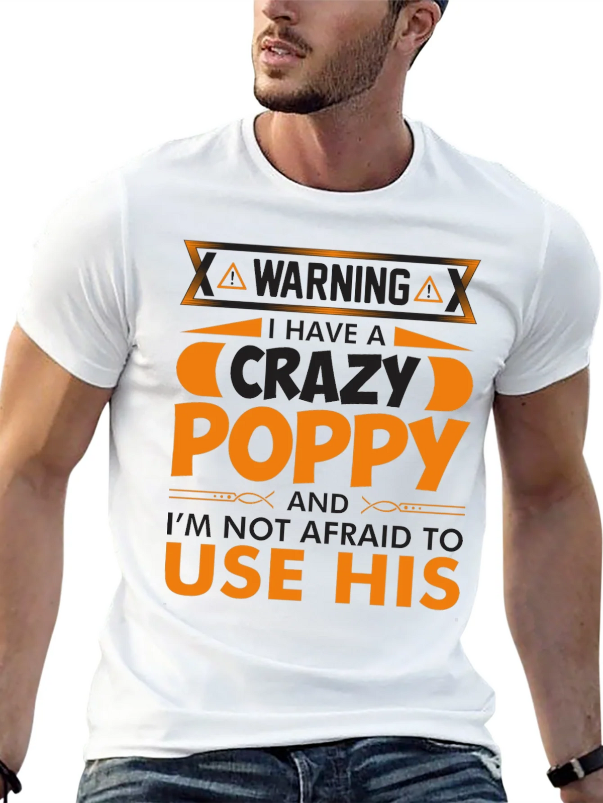 Crazy Poppy T-Shirt - Warning Funny Gift product image 4