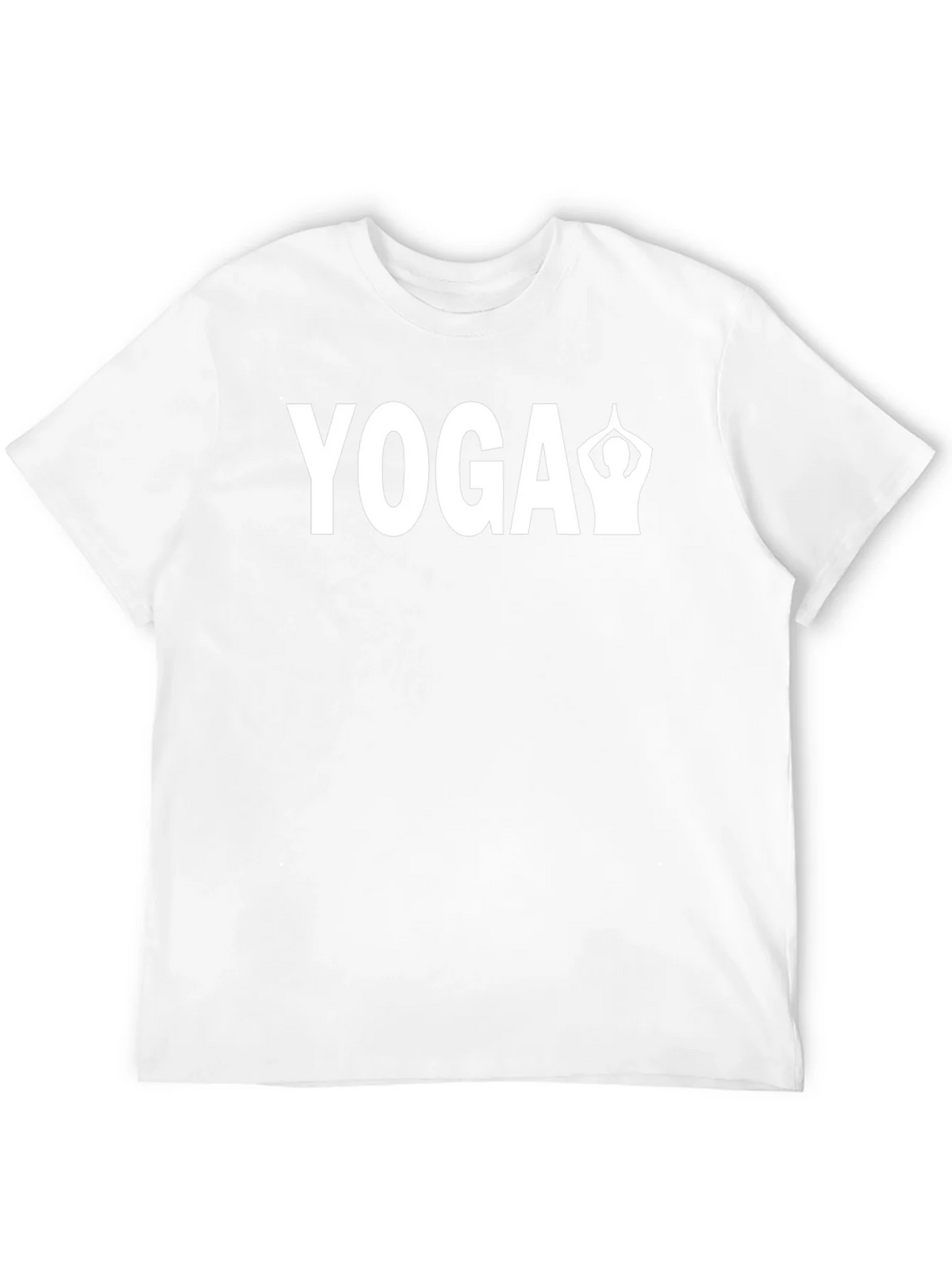 Yoga Pose Graphic Tee - Black Cotton Blend product image 3