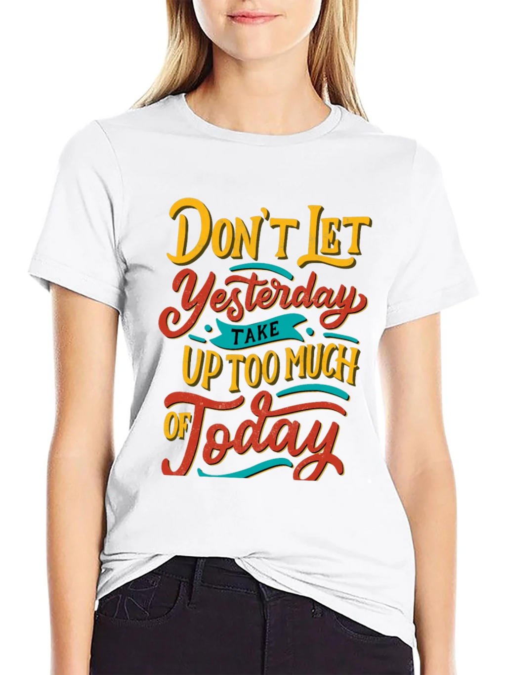 Inspirational Graphic Tee - Dont Let Yesterday T-Shirt product image 11