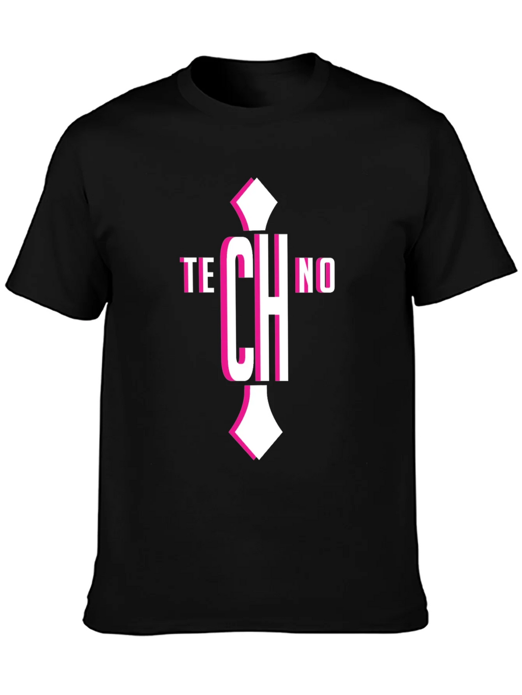 Techno Graphic Tee - Mens Short Sleeve Crew Neck Black product image 6