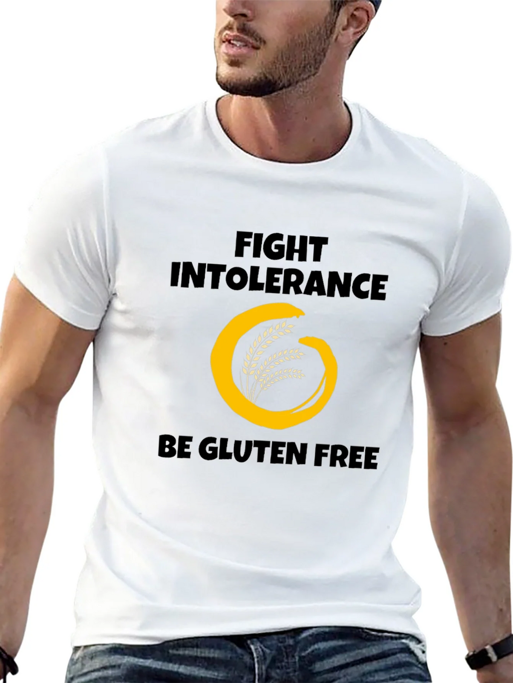 Fight Intolerance Be Gluten Free T-Shirt product image 4
