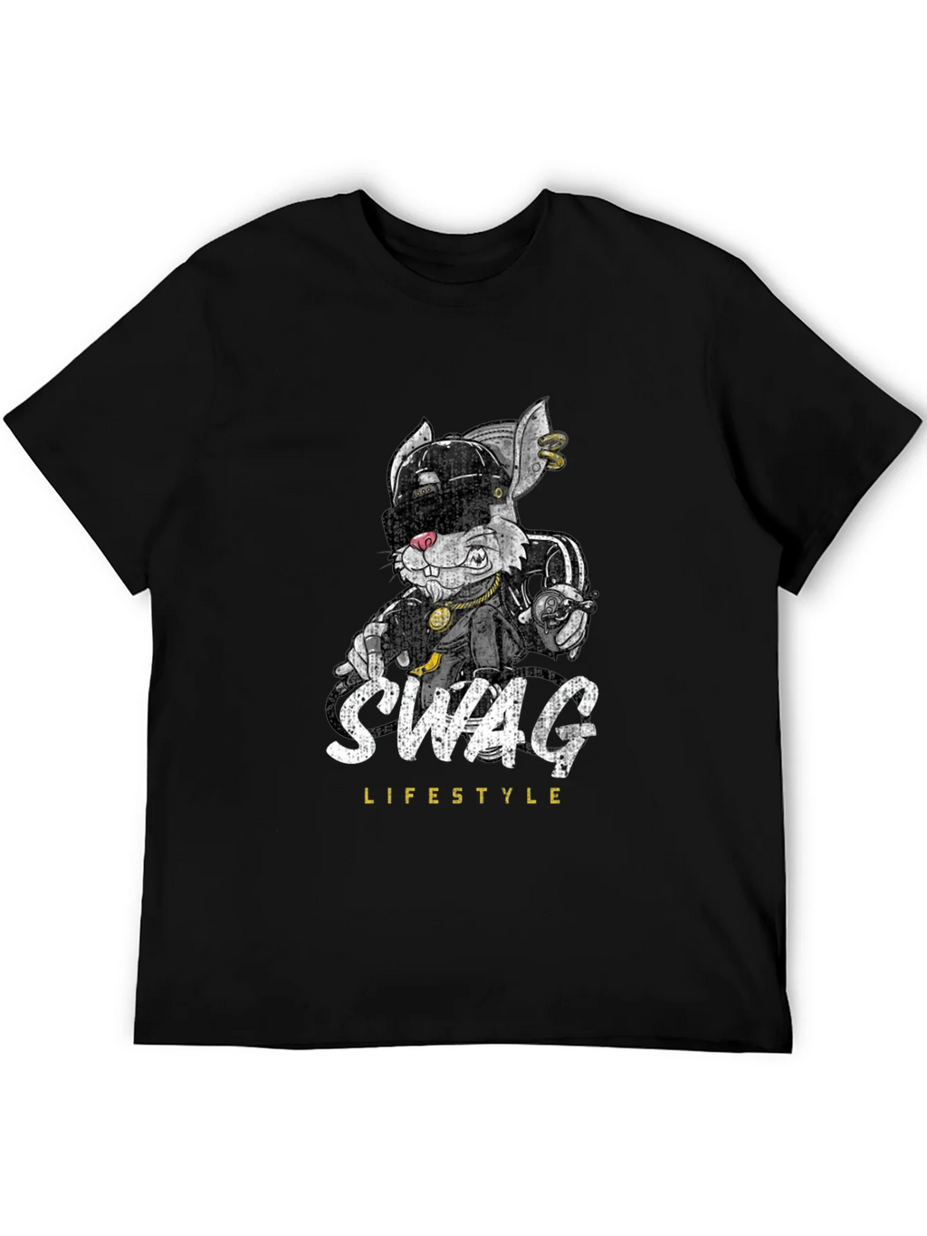 Swag Lifestyle Black Graphic T-Shirt product image 8