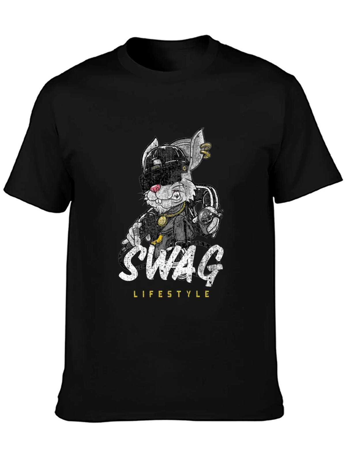 Swag Lifestyle Black Graphic T-Shirt product image 6