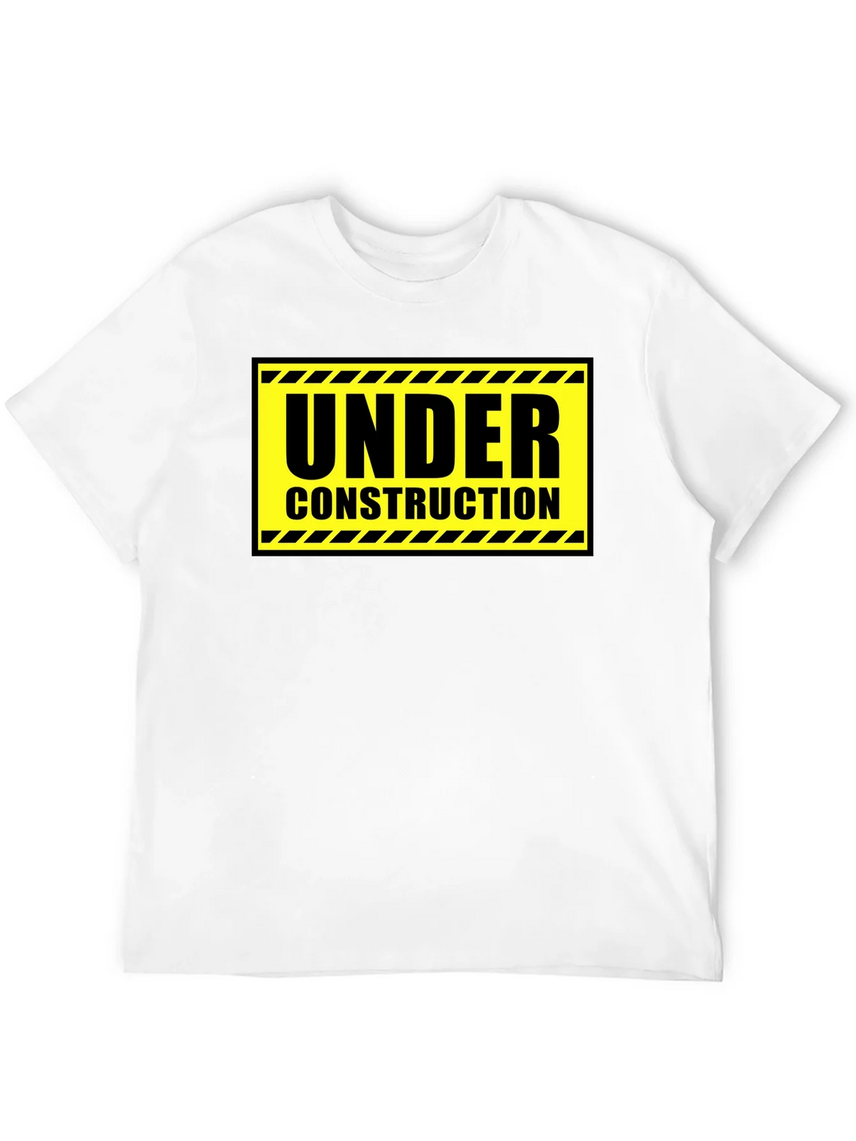 Under Construction Graphic Tee - Black Cotton Crew Neck product image 3
