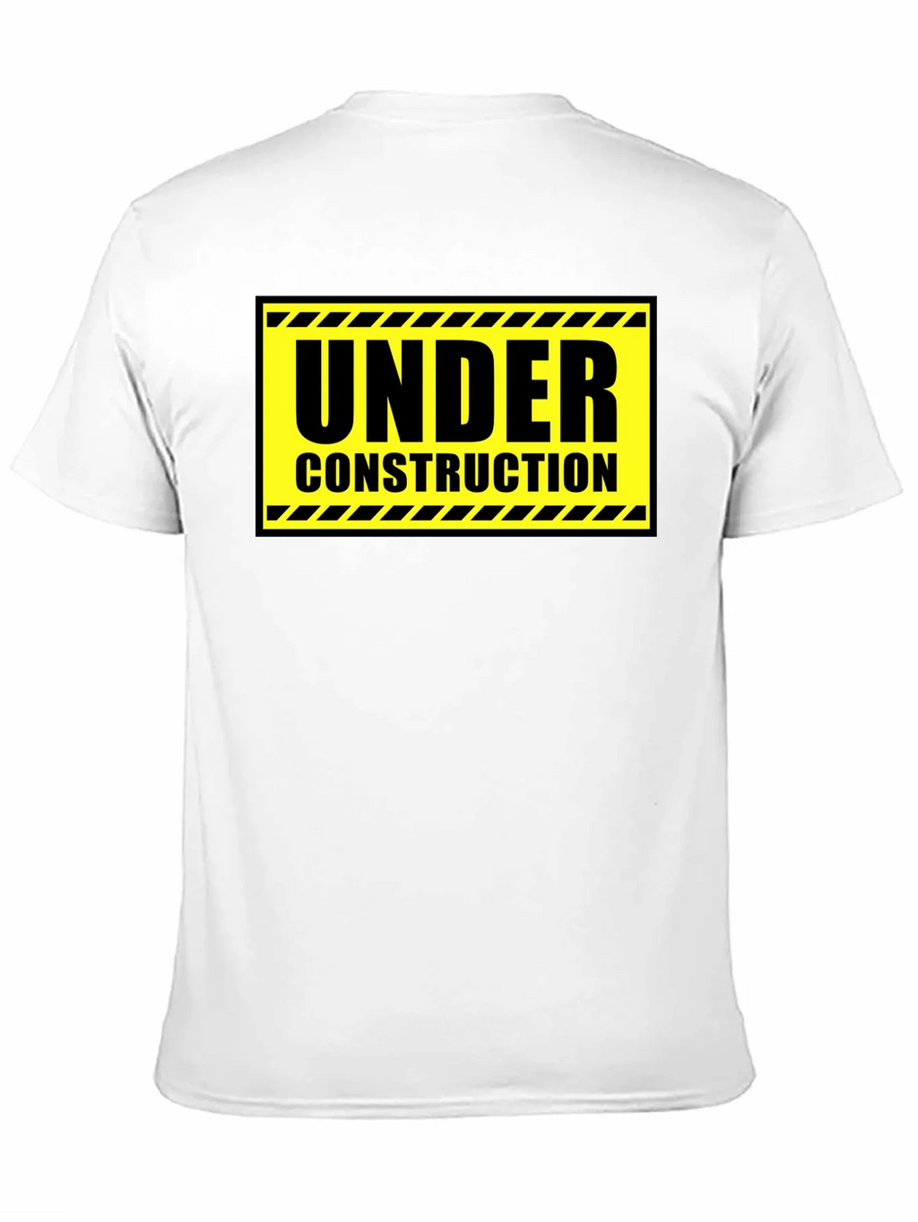 Under Construction Graphic Tee - Black Cotton Crew Neck product image 2
