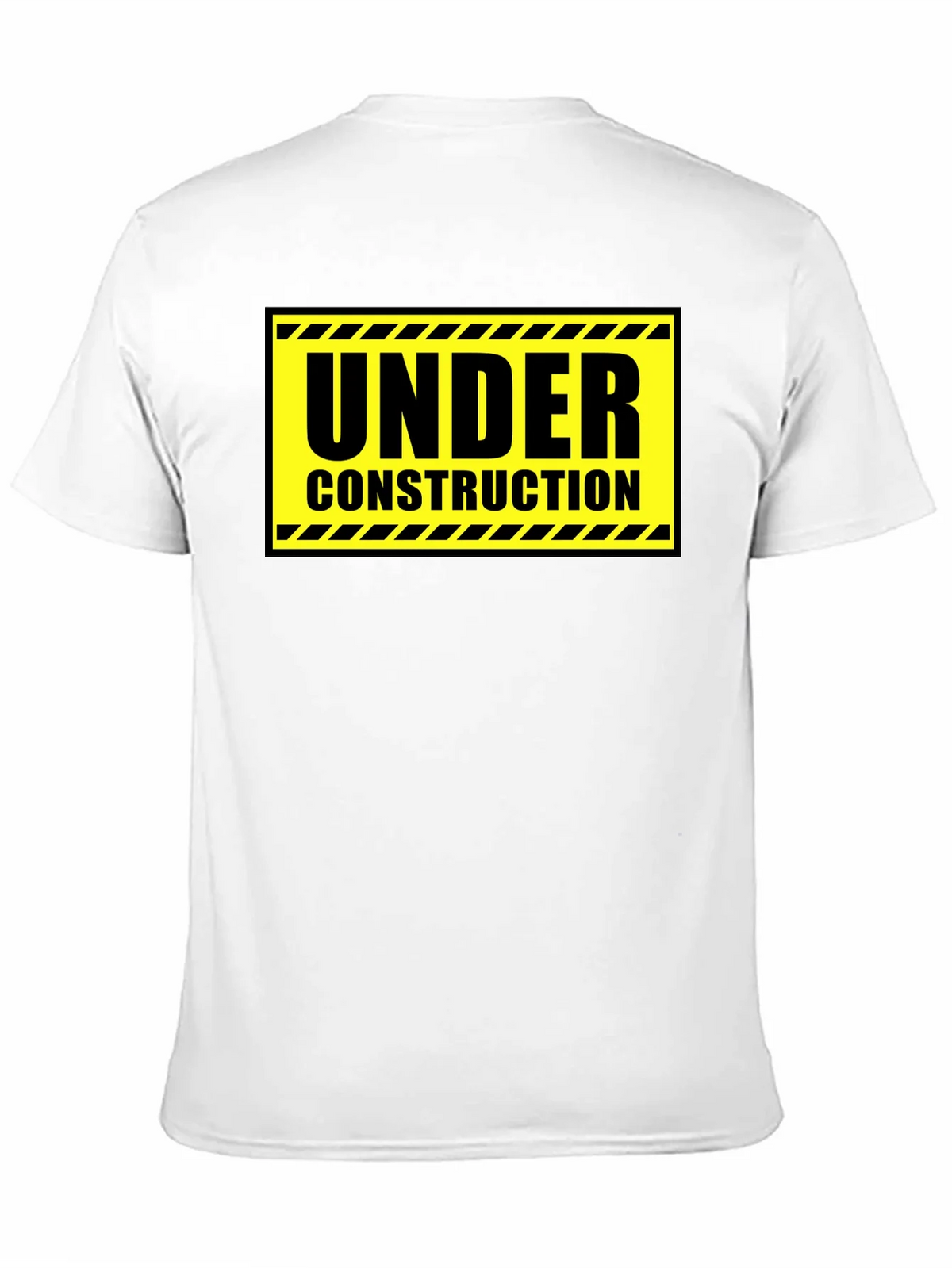 Under Construction Graphic Tee - Black Cotton Crew Neck product image 2