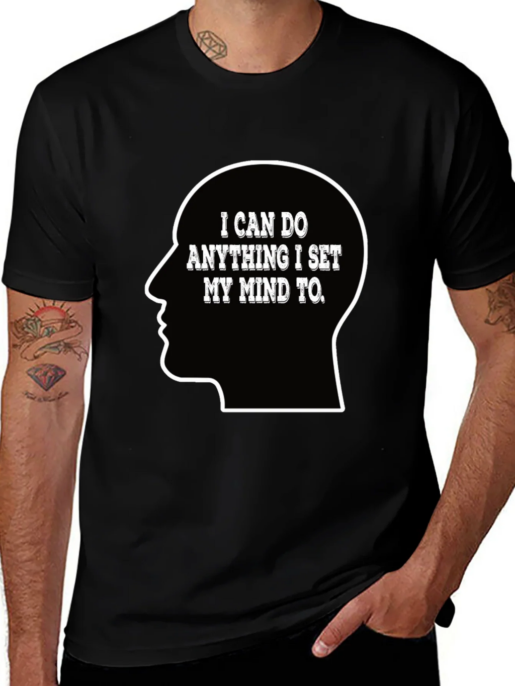 Motivational T-Shirt - I Can Do Anything Mind Set product image 1