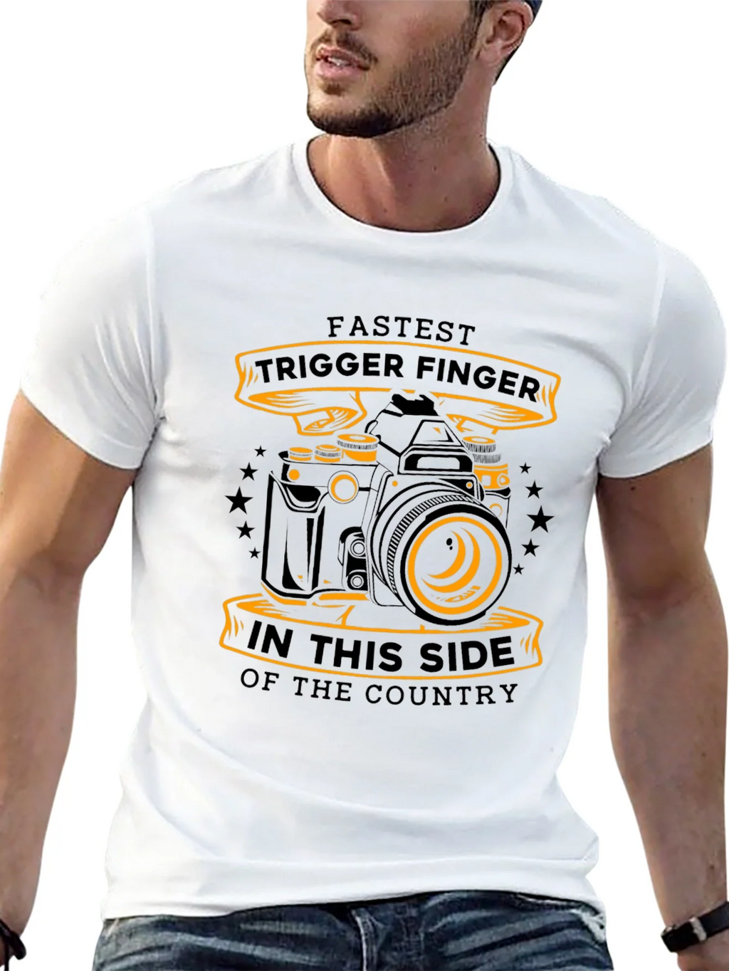 Fastest Trigger Finger Camera Graphic T-Shirt product image 4