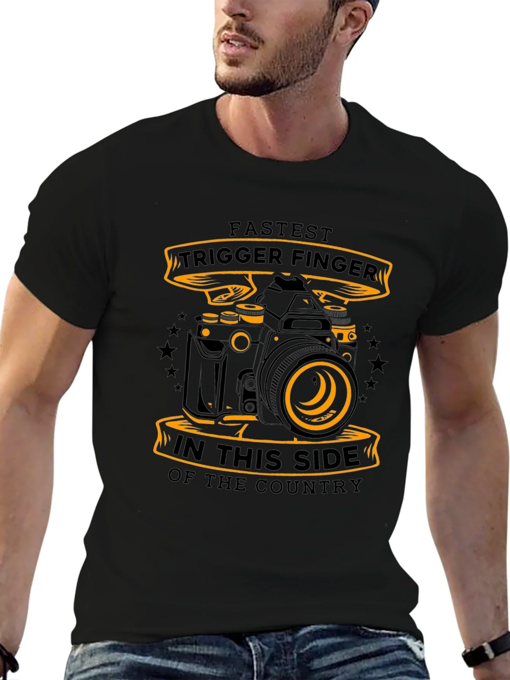 Fastest Trigger Finger Camera Graphic T-Shirt product image 9