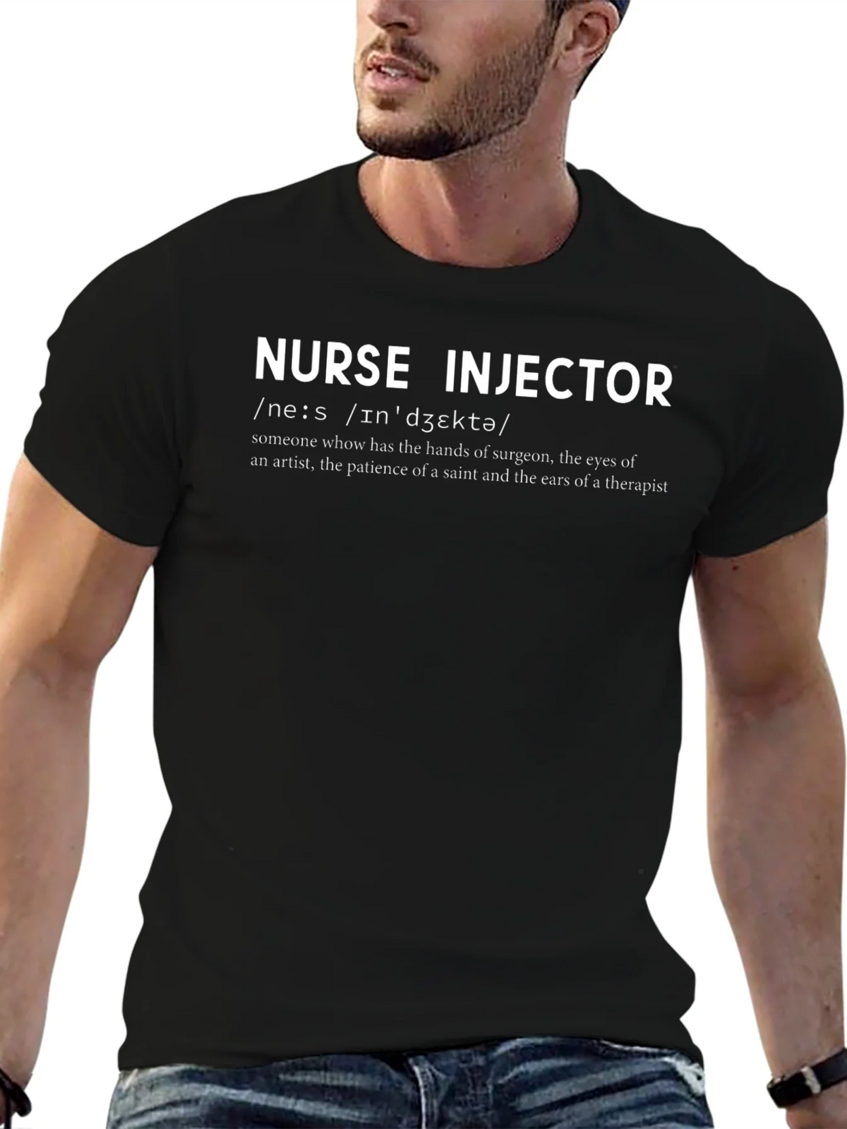 Nurse Injector Definition T-Shirt - Medical Apparel product image 9