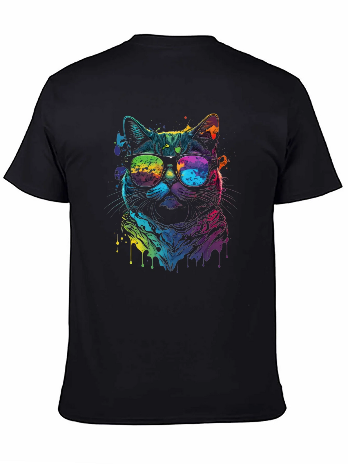 Cool Cat Tee - Vibrant Rainbow Graphic product image 7