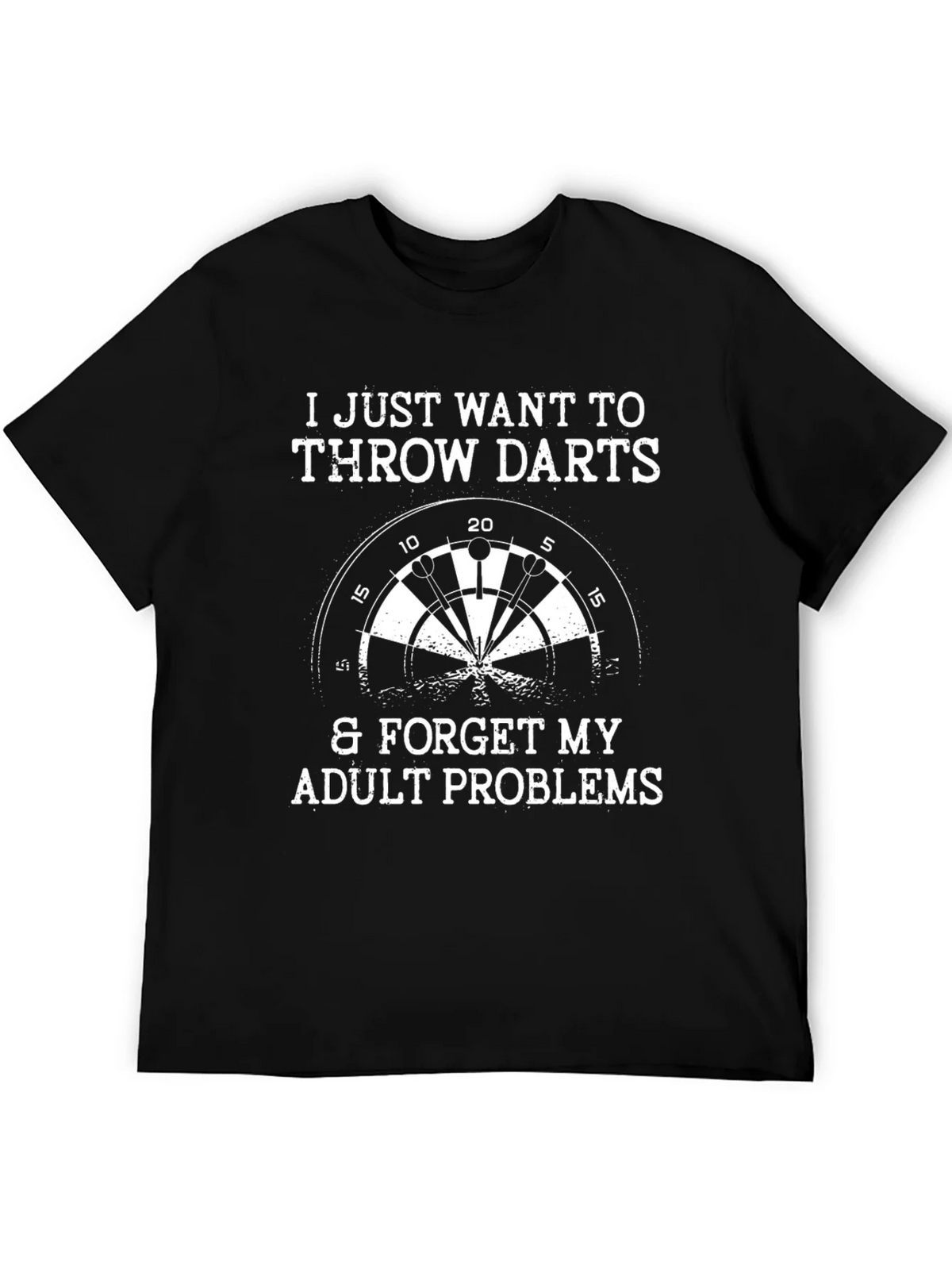 Throw Darts Adult Problems Graphic Tee product image 8