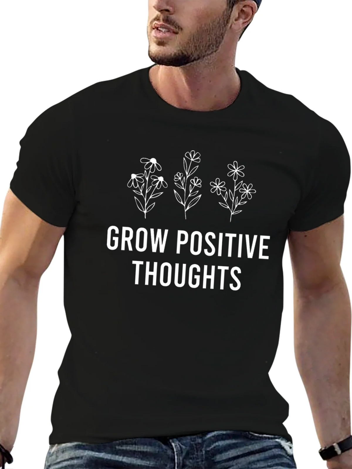 Grow Positive Thoughts Graphic Tee product image 9