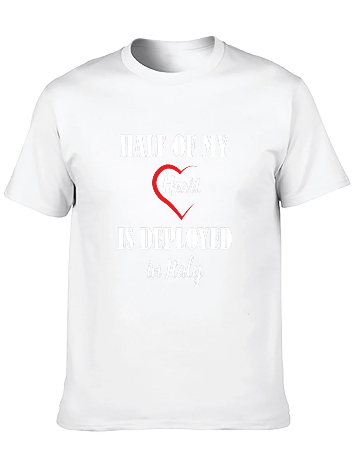 Half of My Heart is Deployed in Italy T-Shirt product image 12
