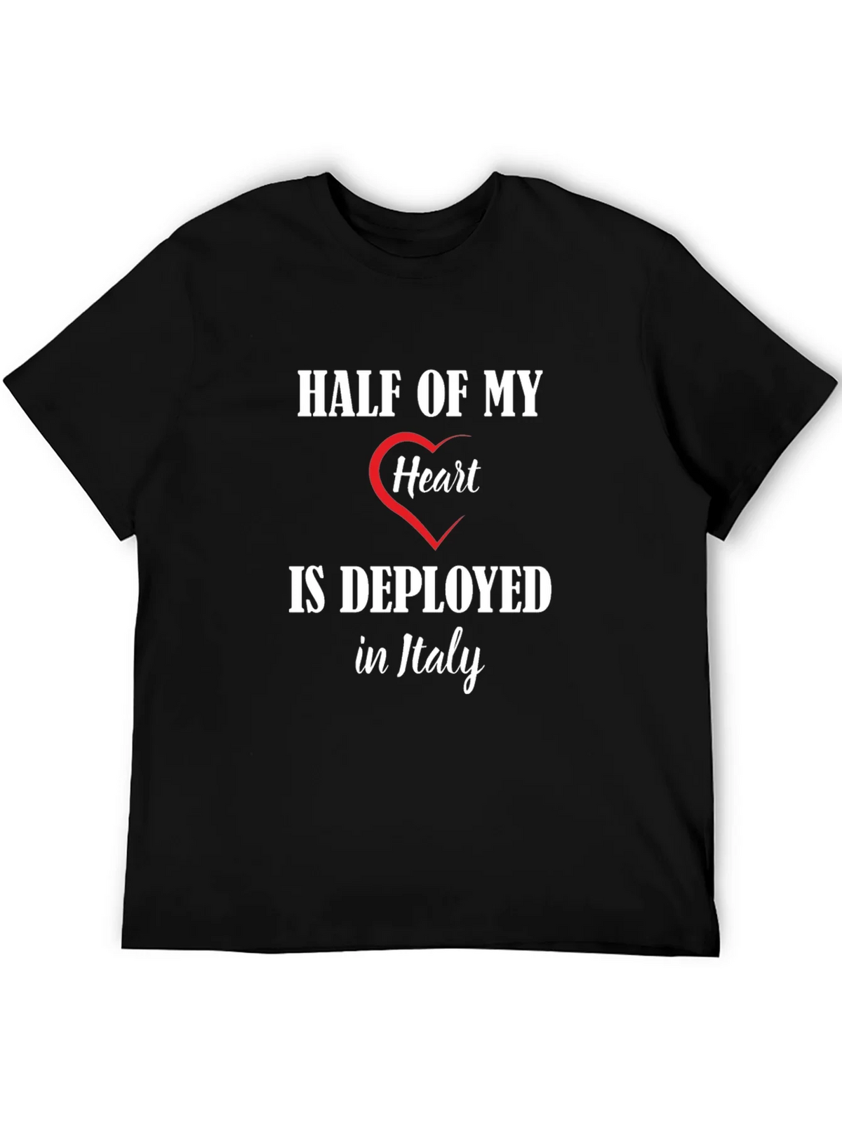 Half of My Heart is Deployed in Italy T-Shirt product image 8