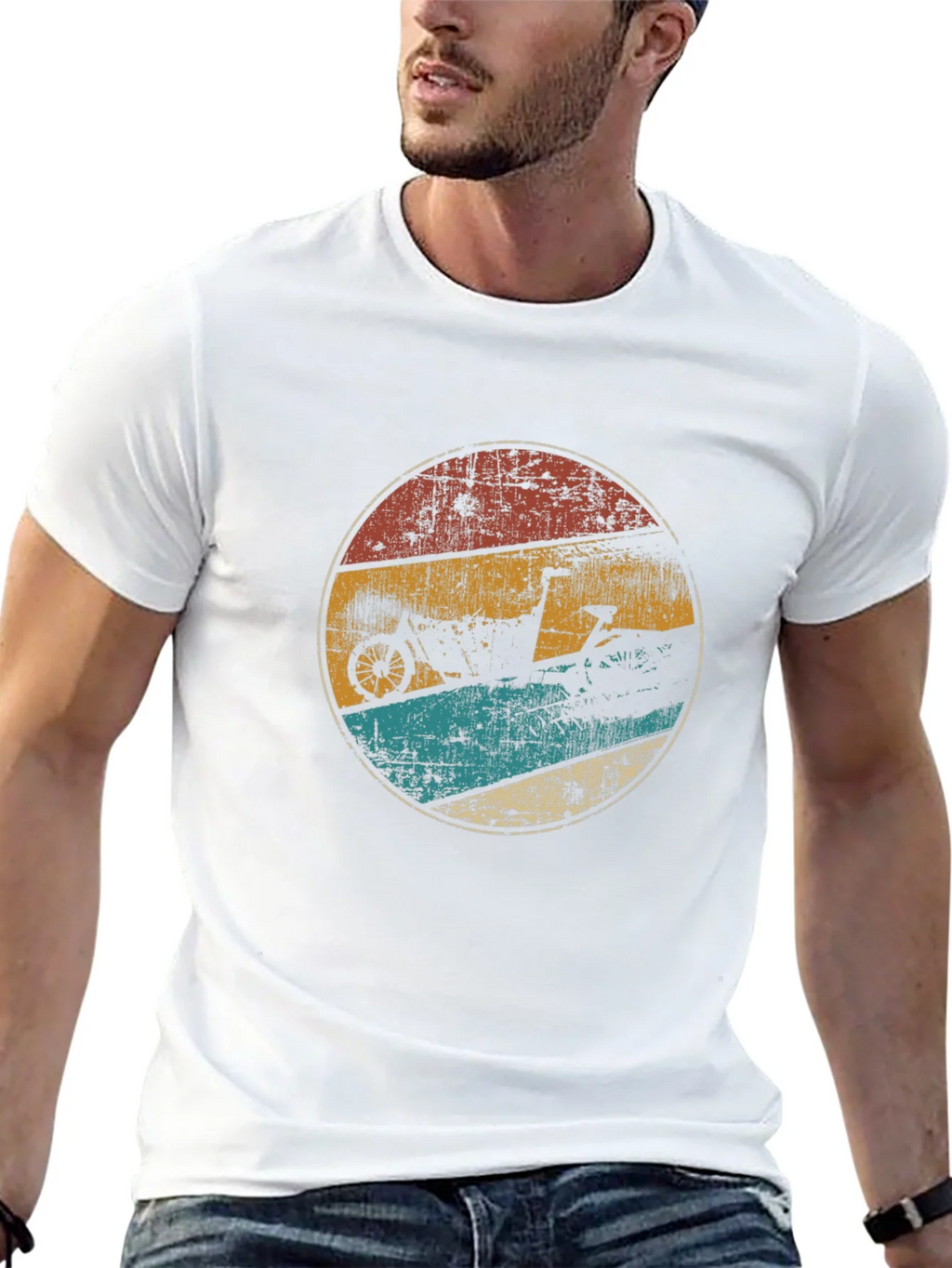 Vintage Bike Graphic Tee - Retro Style Comfort product image 4