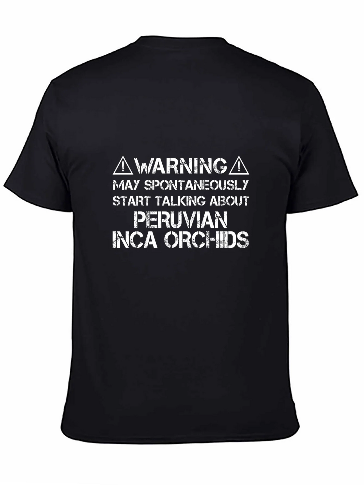 Peruvian Inca Orchids Warning T-Shirt product image 7