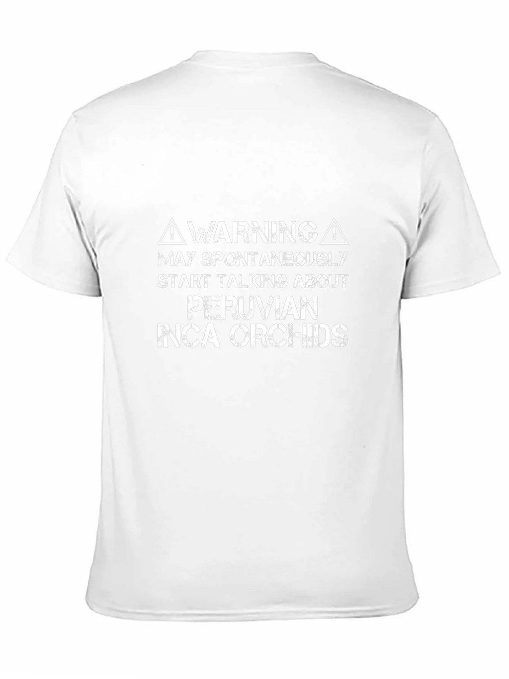 Peruvian Inca Orchids Warning T-Shirt product image 2