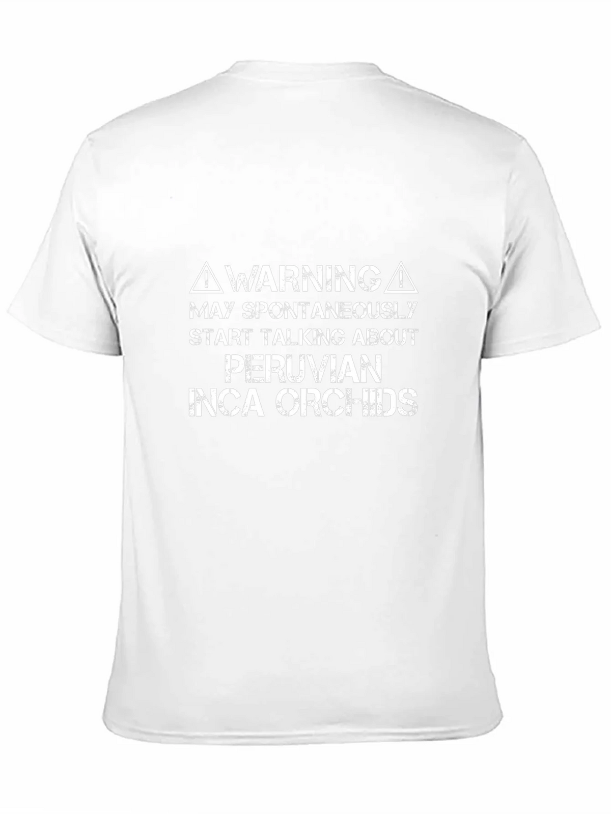 Peruvian Inca Orchids Warning T-Shirt product image 2