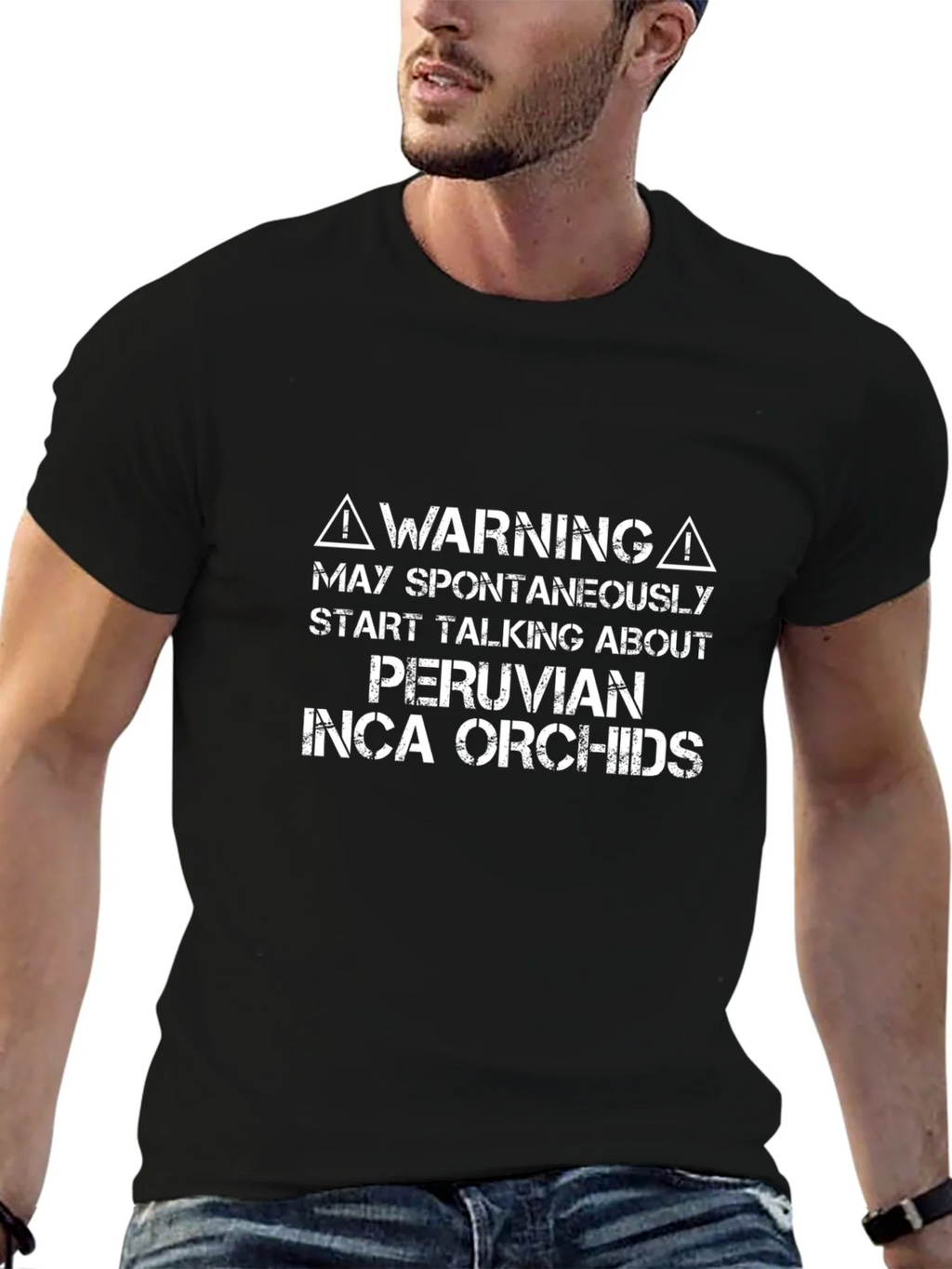 Peruvian Inca Orchids Warning T-Shirt product image 9