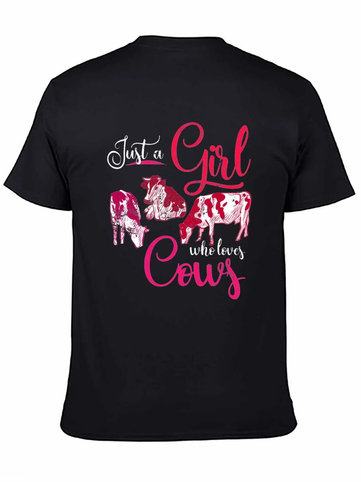 Just A Girl Who Loves Cows Graphic Tee product image 7