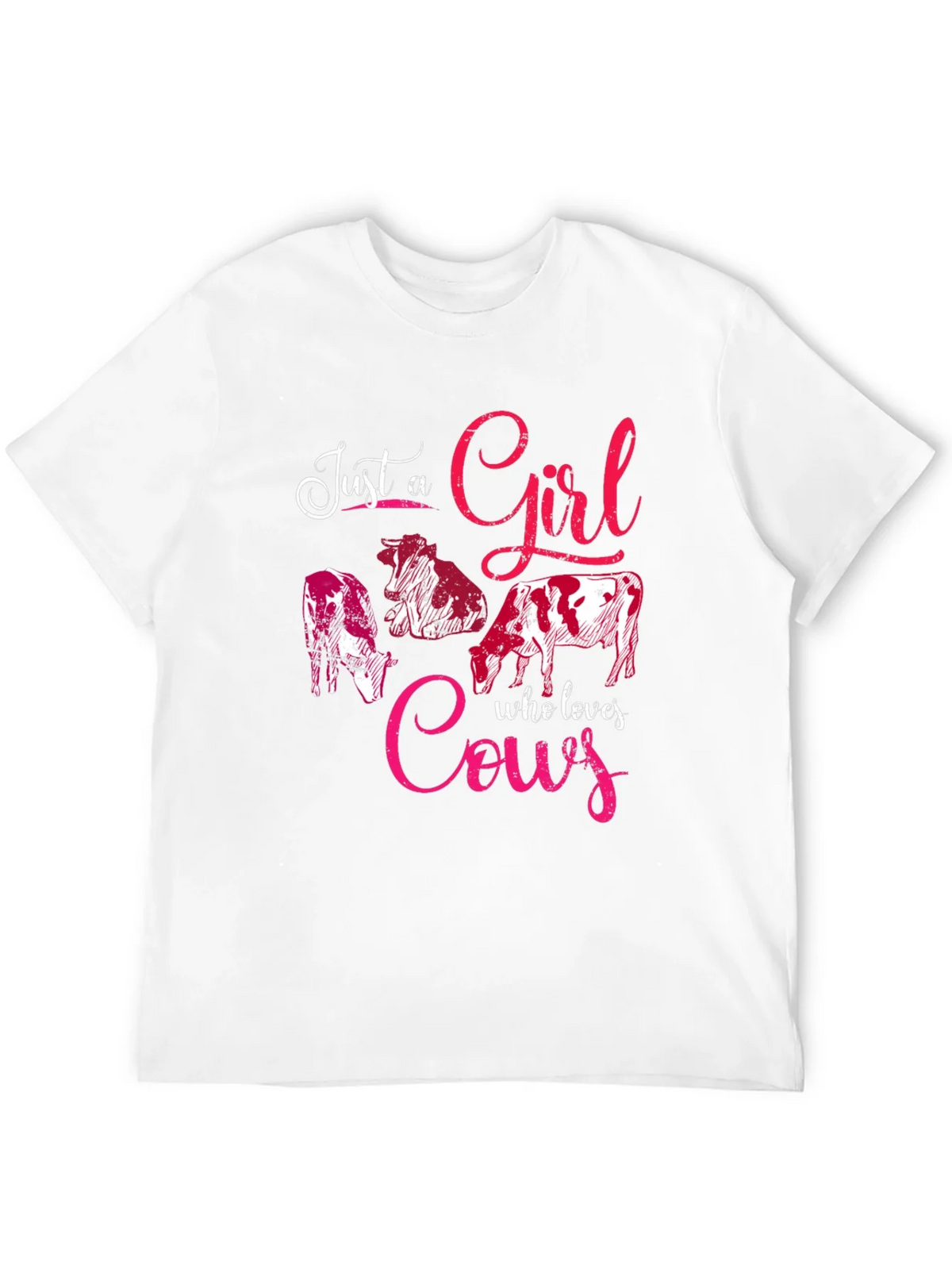 Just A Girl Who Loves Cows Graphic Tee product image 3