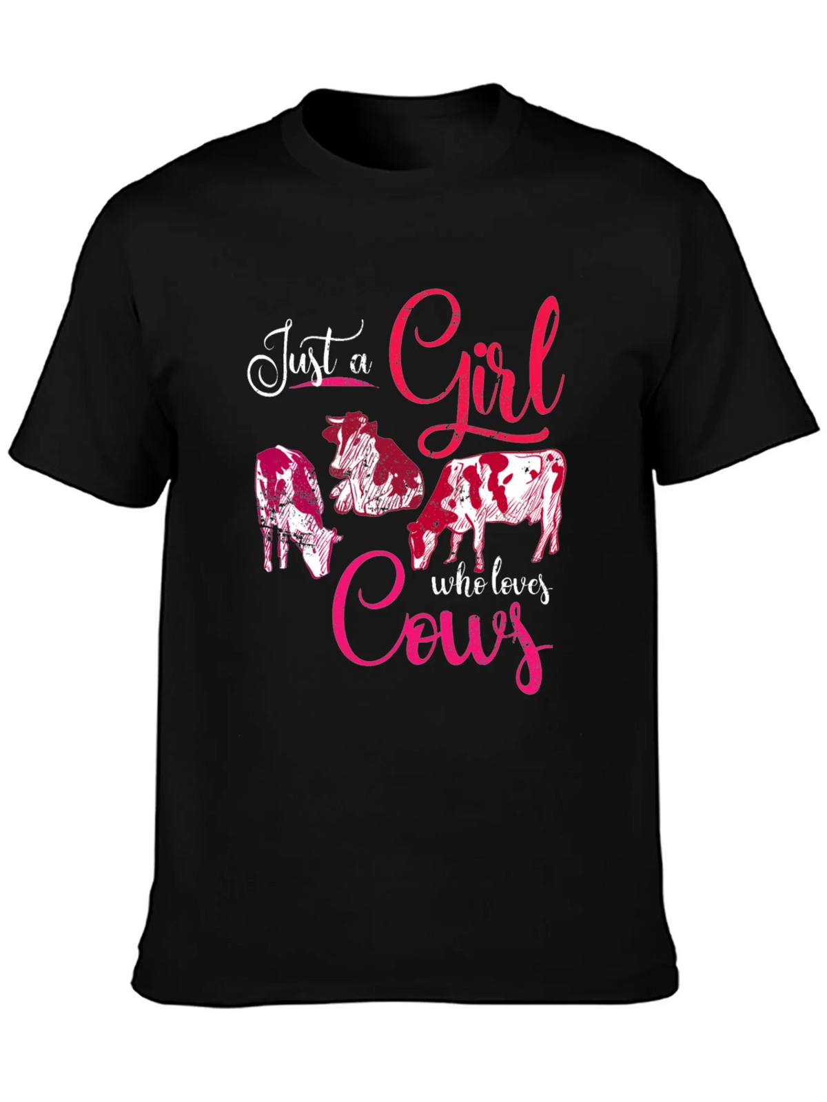Just A Girl Who Loves Cows Graphic Tee product image 6