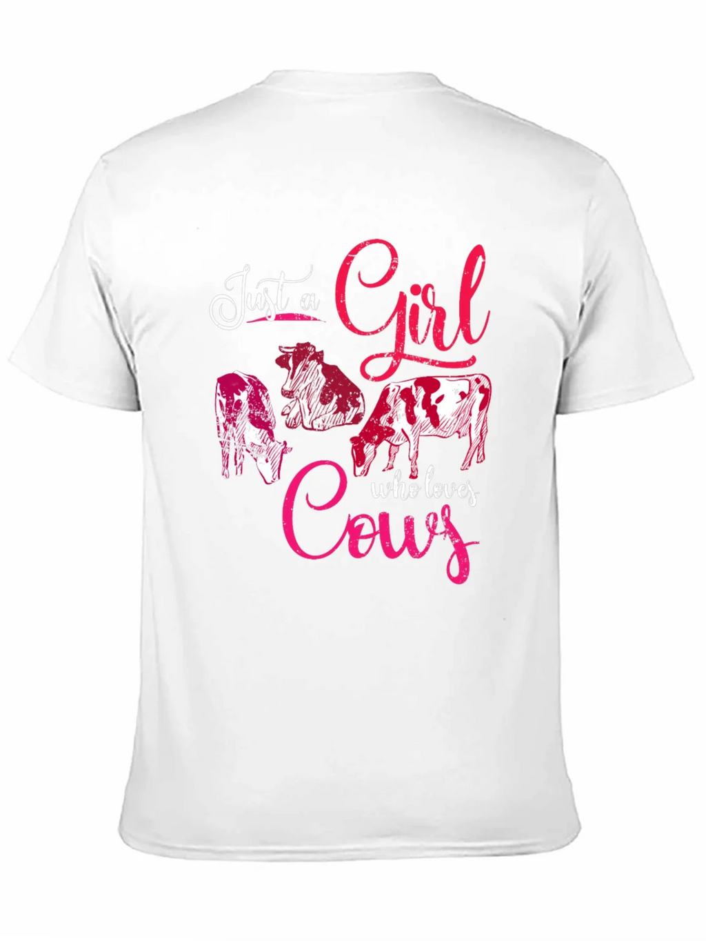 Just A Girl Who Loves Cows Graphic Tee product image 2