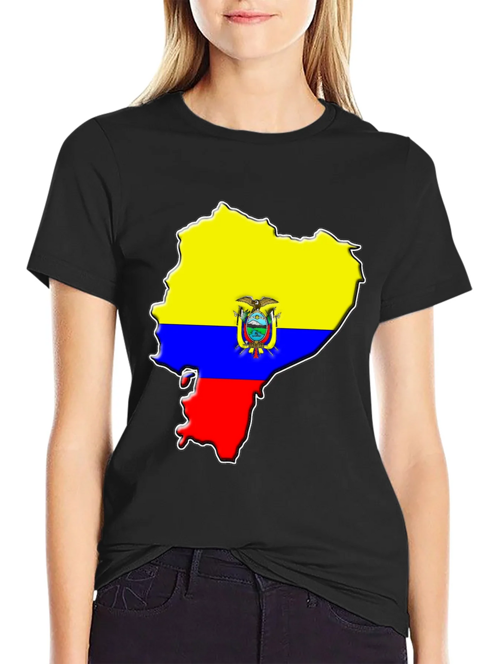 Ecuador Flag Map Graphic T-Shirt product image 5