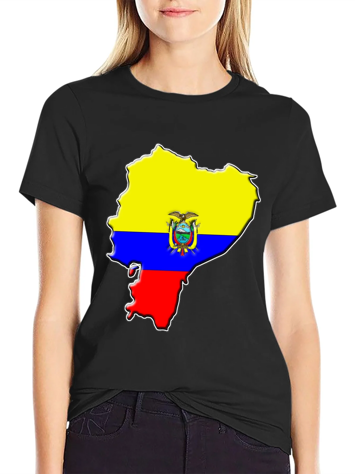 Ecuador Flag Map Graphic T-Shirt product image 5